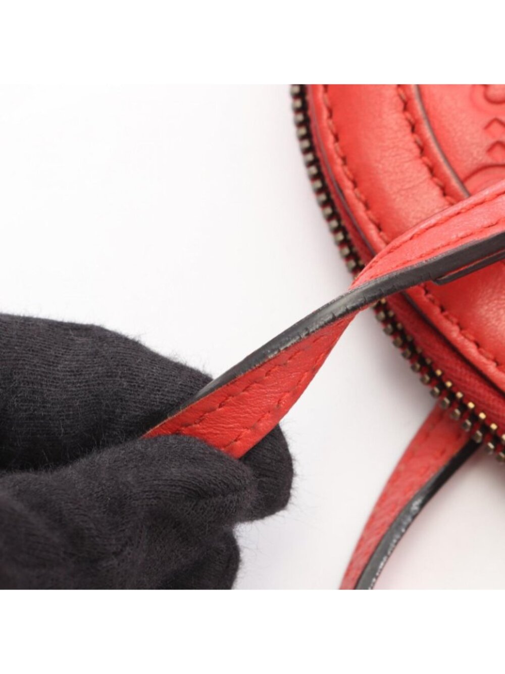Gucci Handbag Guccissima 2-Way Red Leather - Picture 9 of 10